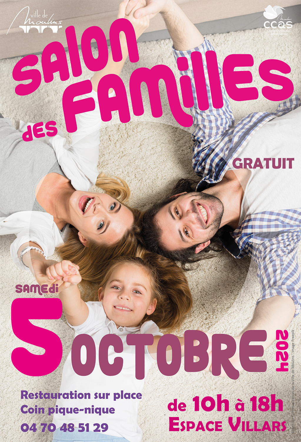 Affiche classique salon des familles 2024